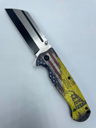 Don’t Tread On Me Flag Chopper Knife