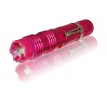 Pink Alpha Flashlight Stun Gun w/clip