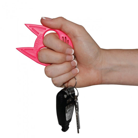 Kitty Keychain Self Defense - Hot Pink